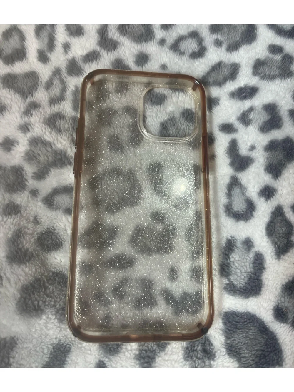 Kate Spade New York Glitter Clear iPhone 13 Mini Case - White & Gold